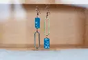 Boucles "Nature" bulles bleues