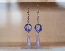 Boucles "LiLas" gouttes dorées