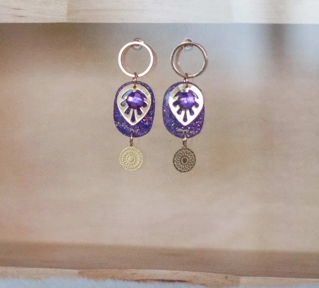 Boucles "LiLas" dorées