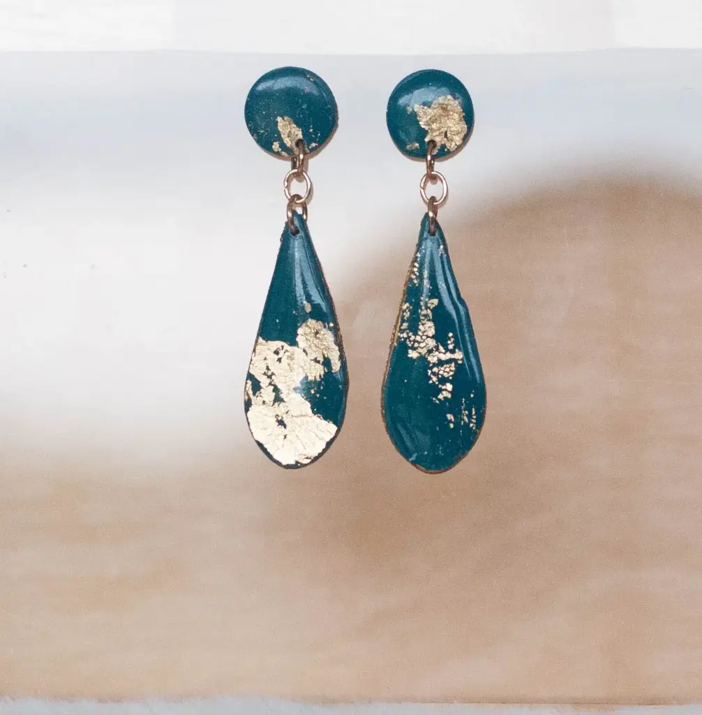 Boucles "Nature" dorées
