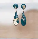 Boucles "Nature" dorées