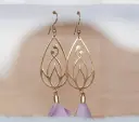 Boucles "Lueur" dorées 