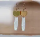 Boucles "Lueur" dorées