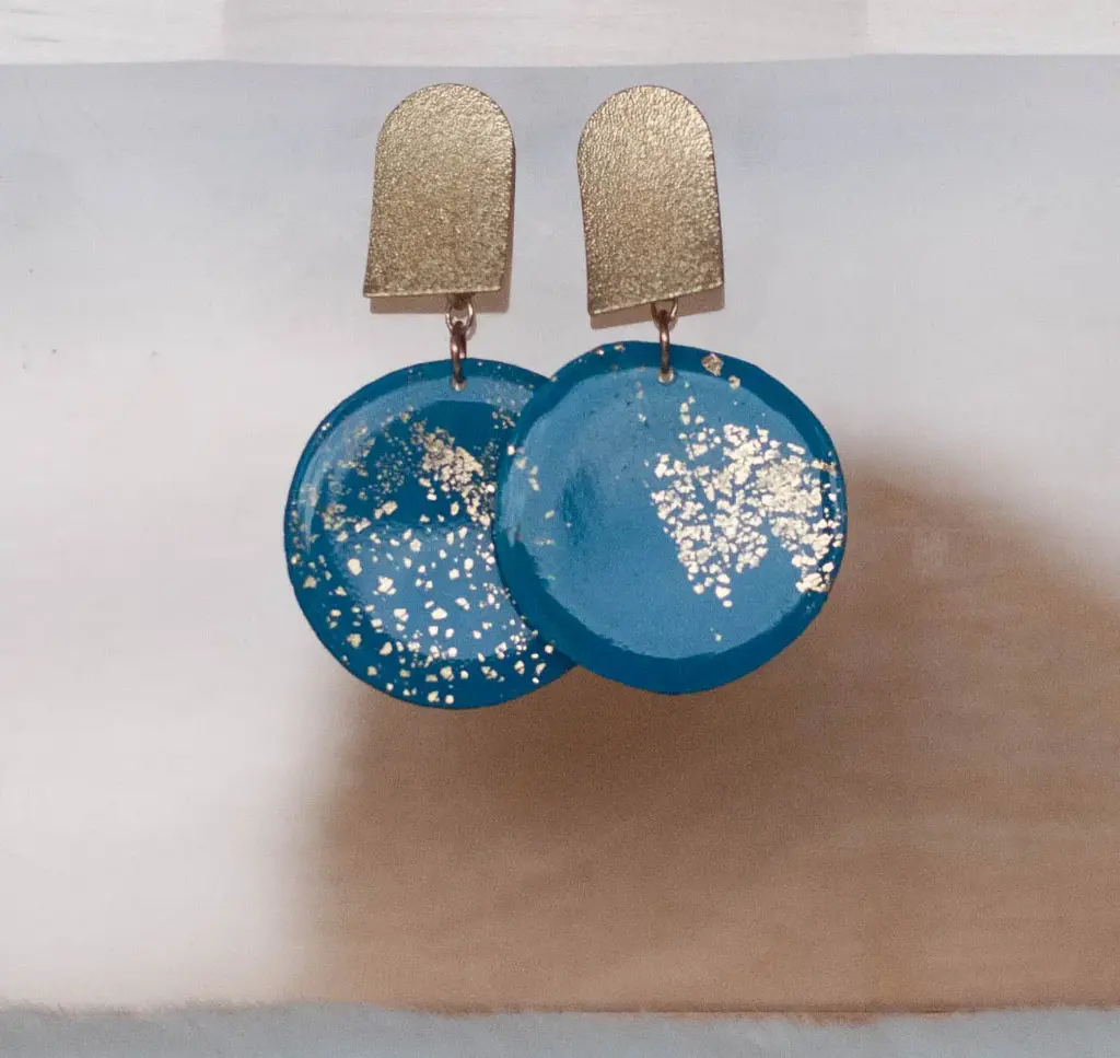 Boucles "Azur" dorées