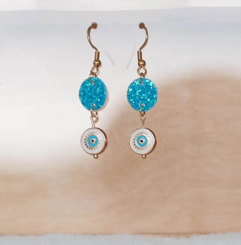 Boucles "Azur" petits ronds
