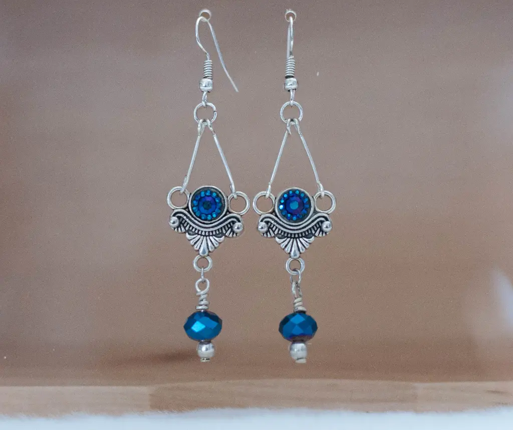 Boucles "Fantasia" bleues