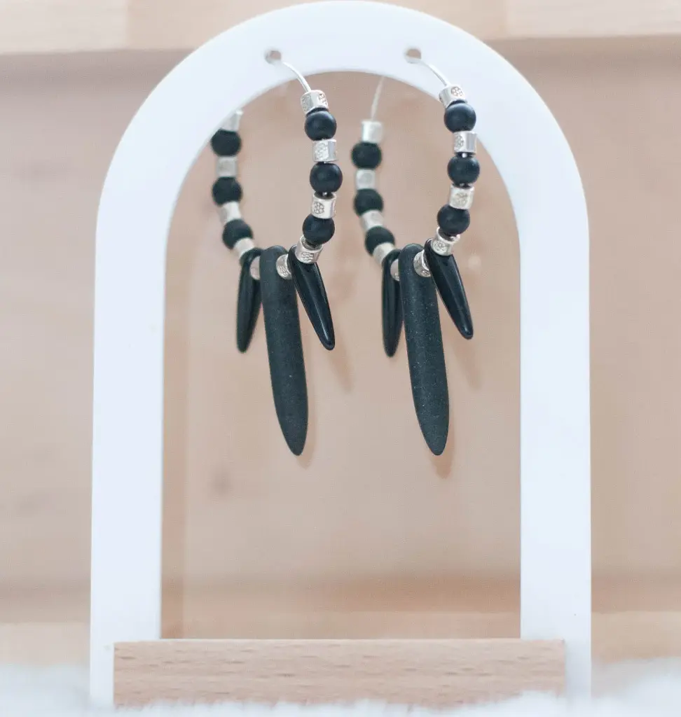 Boucles "Rock" anneaux tiges