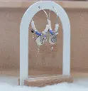 Boucles "Summer" anneaux mauves