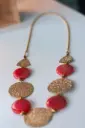 Collier "Rouge - Doré"