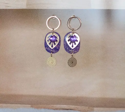 [25-93] Boucles "LiLas" dorées