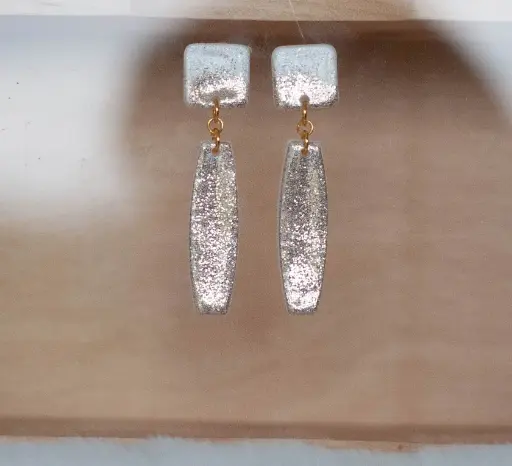 Boucles "Eclat" dorées 