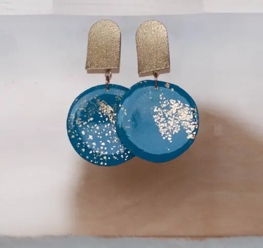 Boucles "Azur" dorées
