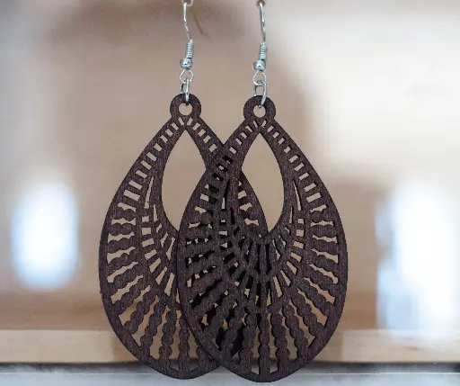 [24-104] Boucles "Bois" foncées