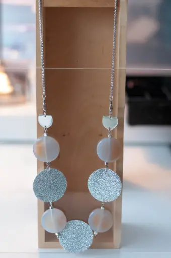Collier "Argent - Gris"